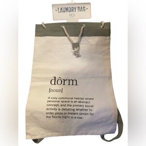 🩵 RGI HOME laundry bag Dorm Canvas Laundry Bag with Rope Handles. Large